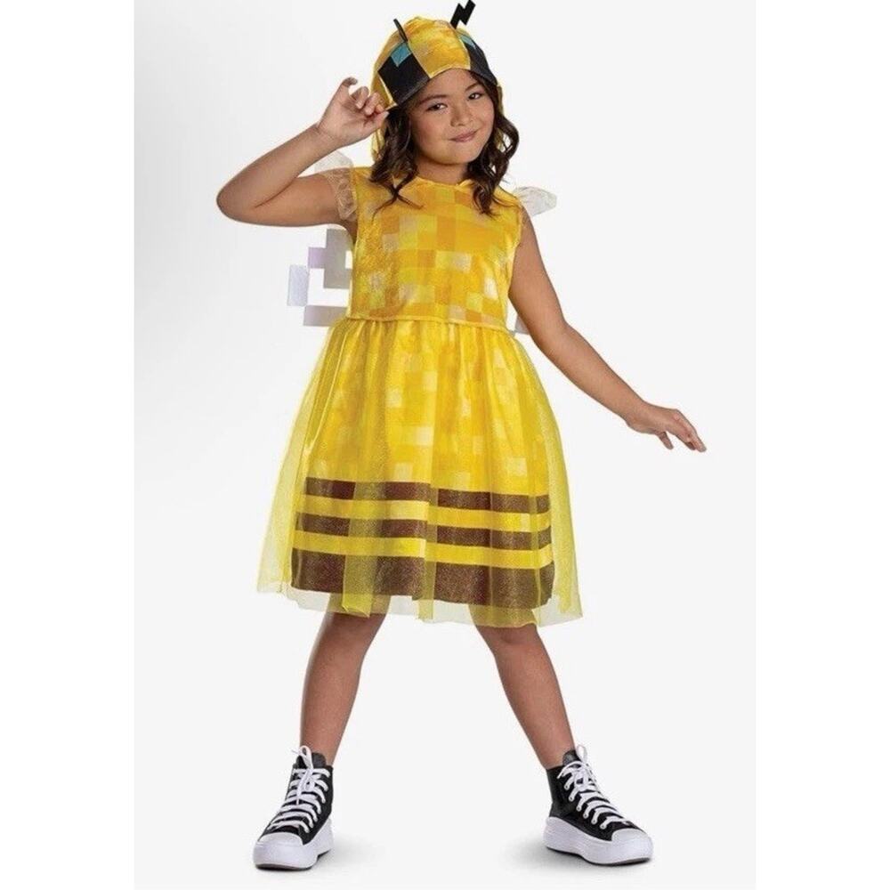 Minecraft Bee Child Costume By Disguise NEW Sz 4-6x